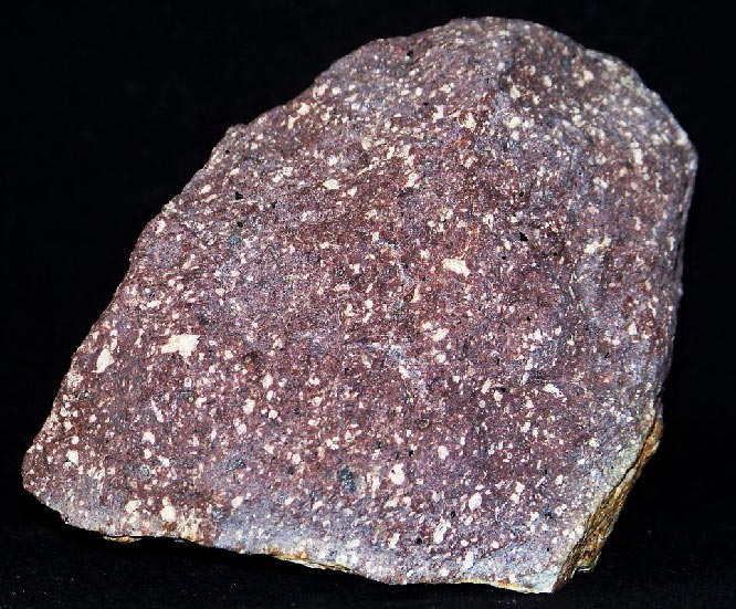 Quartz-free porphyry, brown color associated with iron