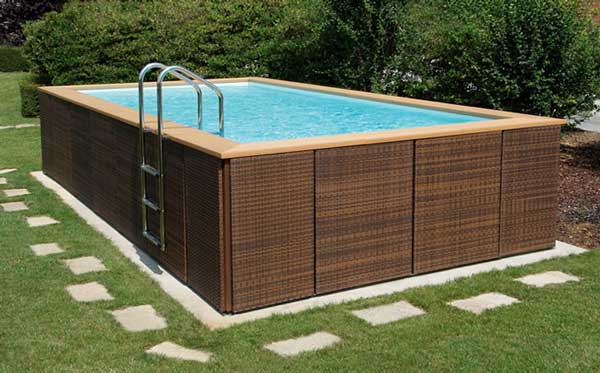 Фото пример деревянного бассейна
