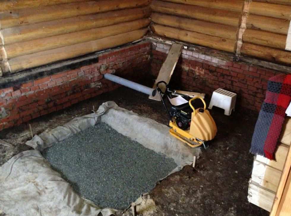 Фундамент под котел в баню