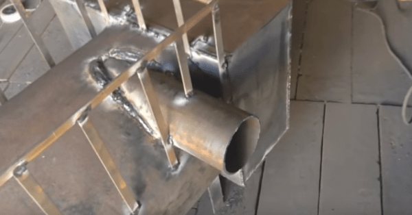 Как сварить печь для бани из трубы