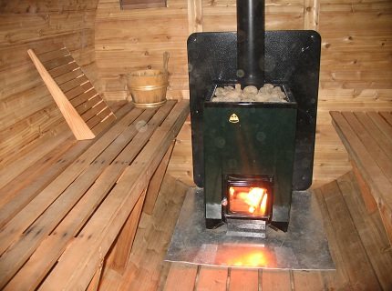 Metal stove-heater