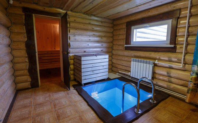 Оптимальный размер бани с комнатой отдыха