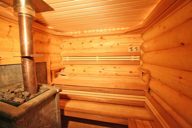 Finnish sauna steam room