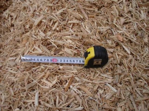Wood concrete chips must have certain dimensions