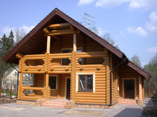 Схема-проект двухэтажного деревянного дома