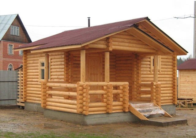 construction of wooden baths